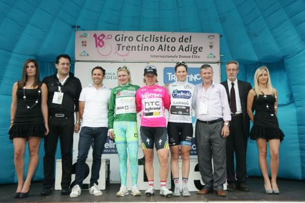 The podium after stage 1