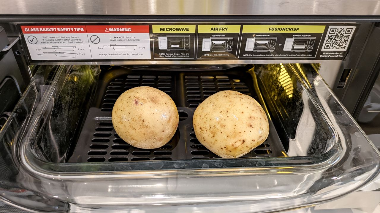 Ninja Crispi Microwave baking potatoes