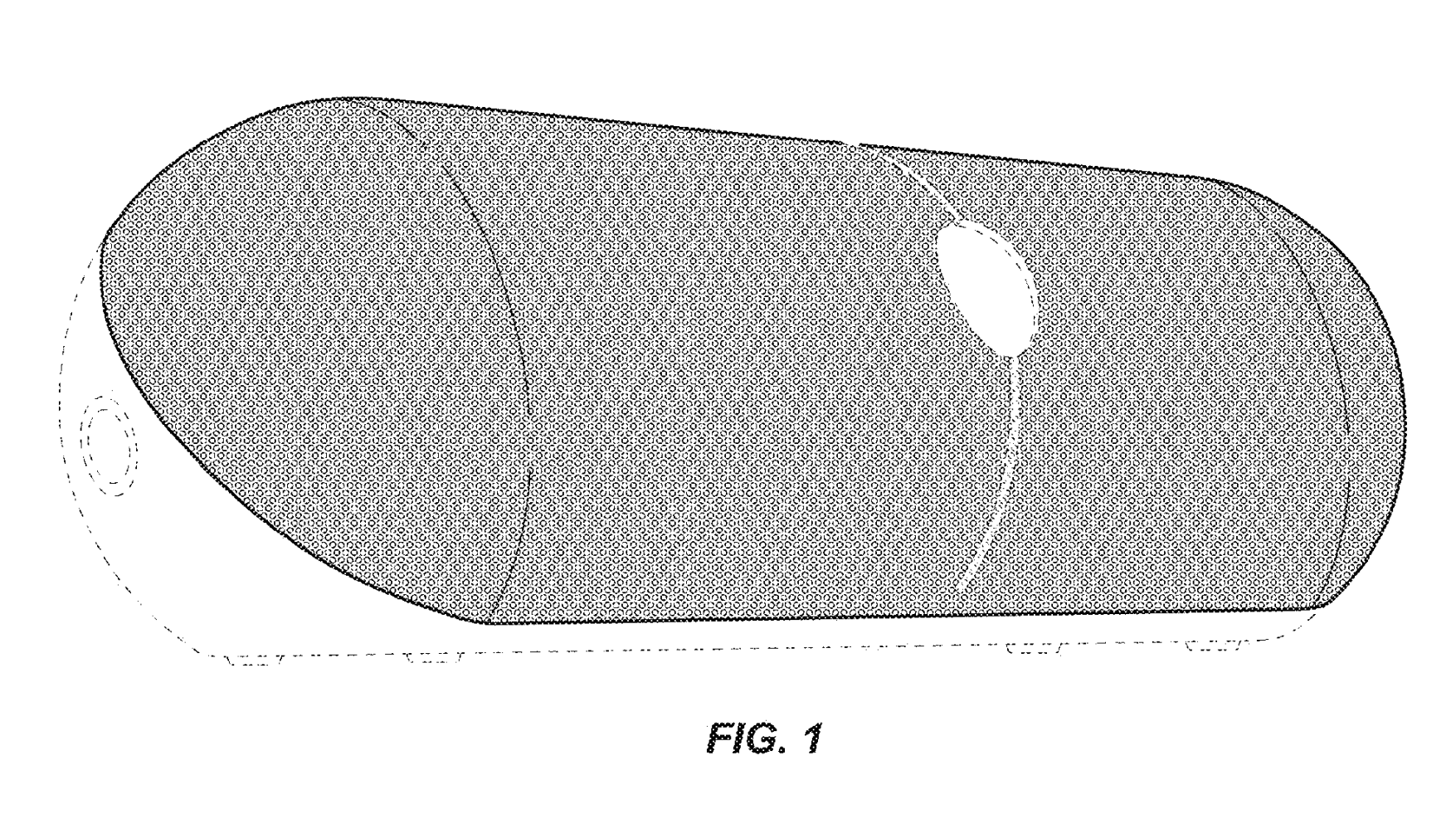 Dessin d'un haut-parleur large et bas extrait de la demande de brevet de conception d'Apple