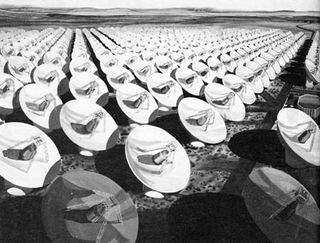 A representation of the giant Cyclops array from NASA’s 1971 SETI study