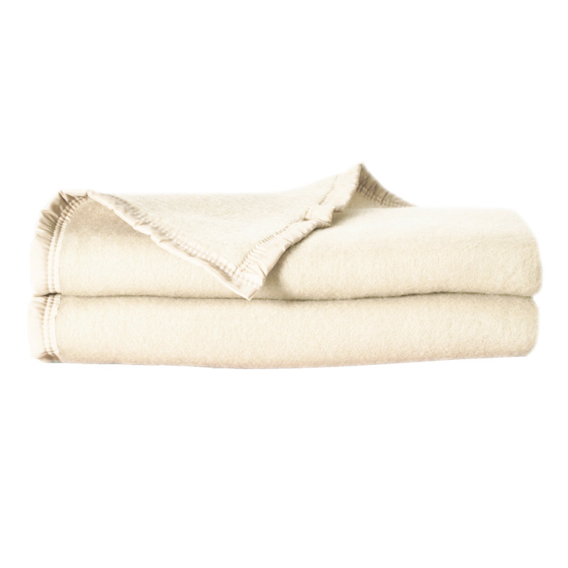 Toison Dor Lyon 100% Virgin Wool Medium Weight Washable Blanket &amp;amp; Reviews | Wayfair