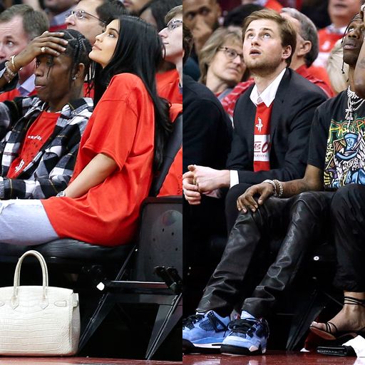 Travis Scott Makes First Appearance Since Stormi's Birth at Houston Rockets  Game