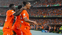 Sebastien Haller scores the winner for Ivory Coast