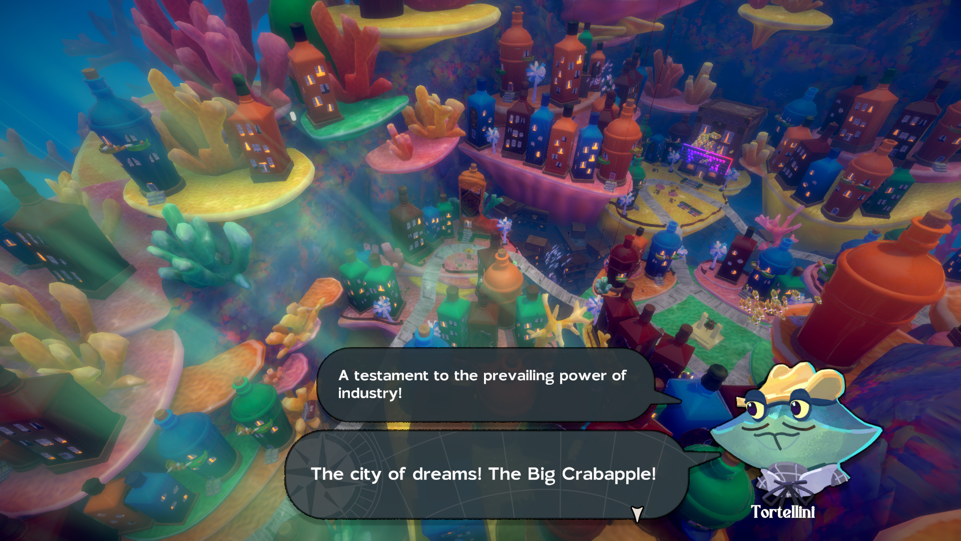 An underwater city in Another Crab's Treasure.