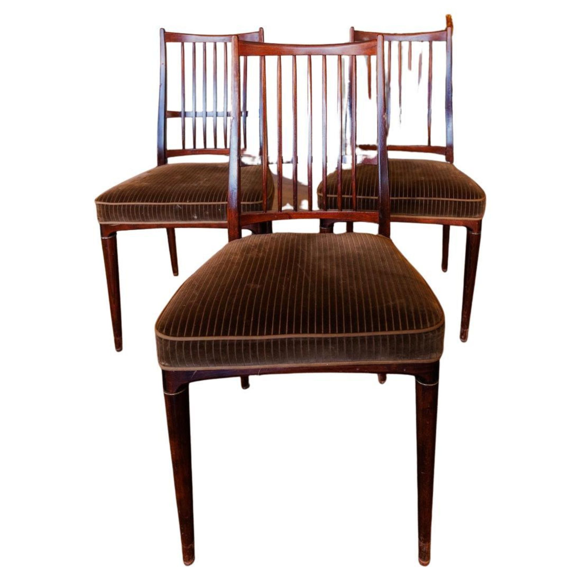 Dining Chair Set with Custom Etro Fabric