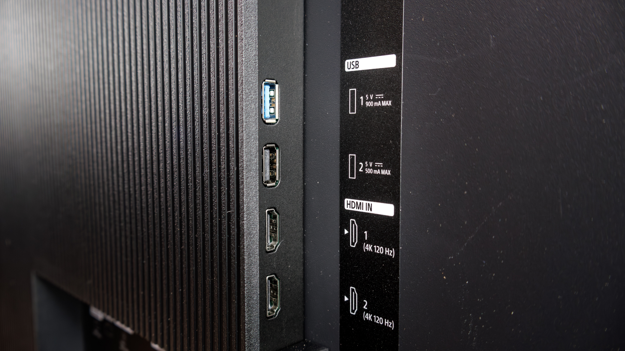 The ports on a Sony Bravia 3 II TV