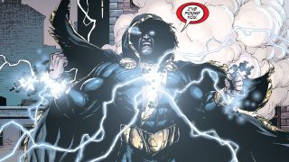 New 52's Black Adam confronting Billy Batson in Shazam form