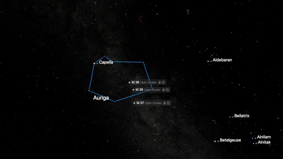 constellation on Starry Night software