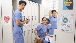 Harry Shum Jr., Adelaide Kane and Midori Francis in Grey's Anatomy season 19