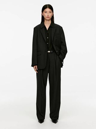 Oversized Blazer - Black - Arket Gb