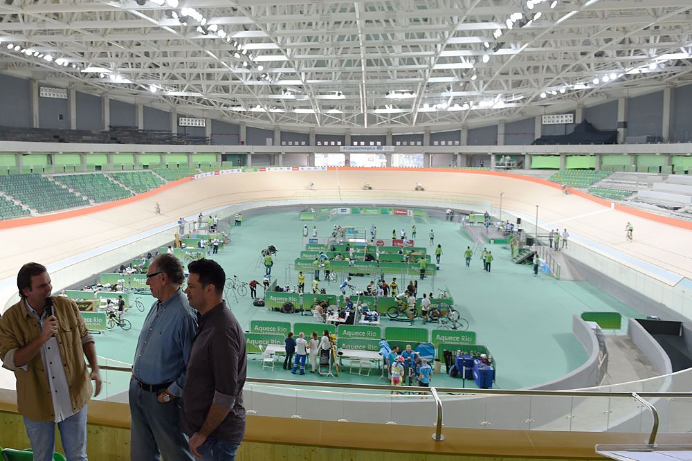 The 2016 Olympic Games velodrome in Rio de Janeiro
