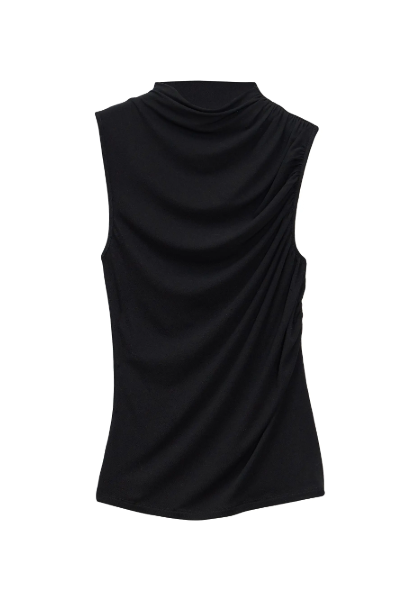 Theory , Stretch Viscose Draped Top (Was $130) 