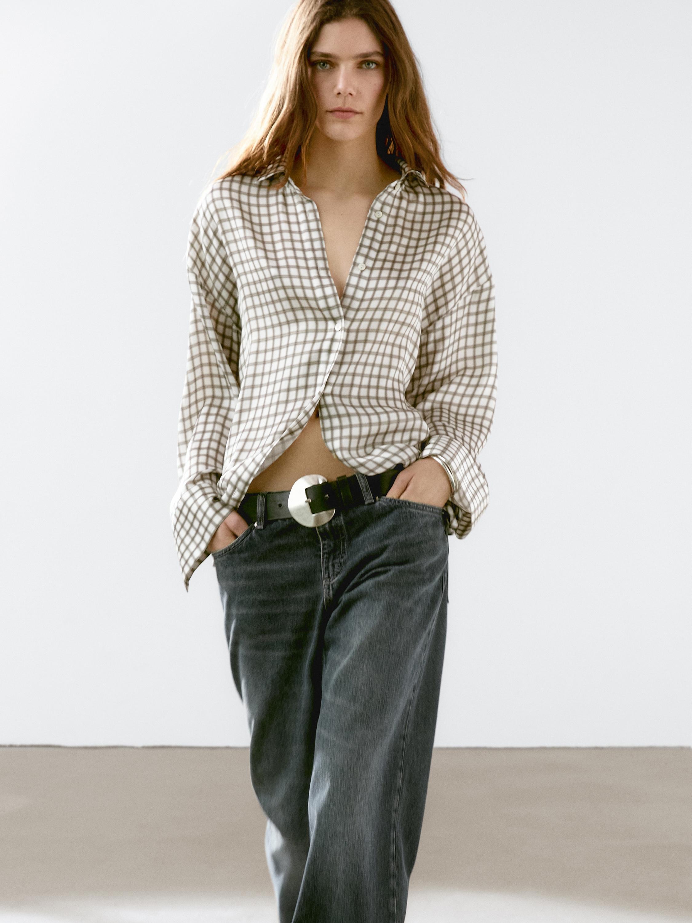 Massimo Dutti, Flowing Check Shirt