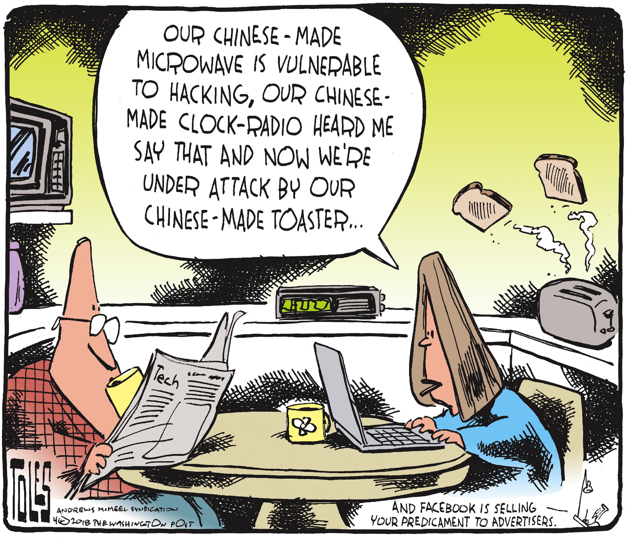 Political cartoon U.S. technology hacking made in China | The Week