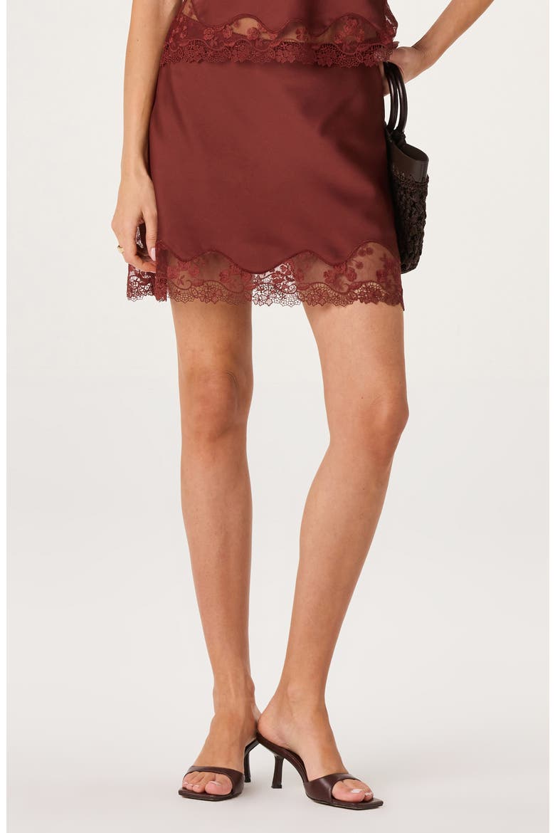 Yulissa Lace Hem Miniskirt