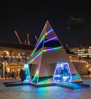 Prism festive installation at King’s Cross London