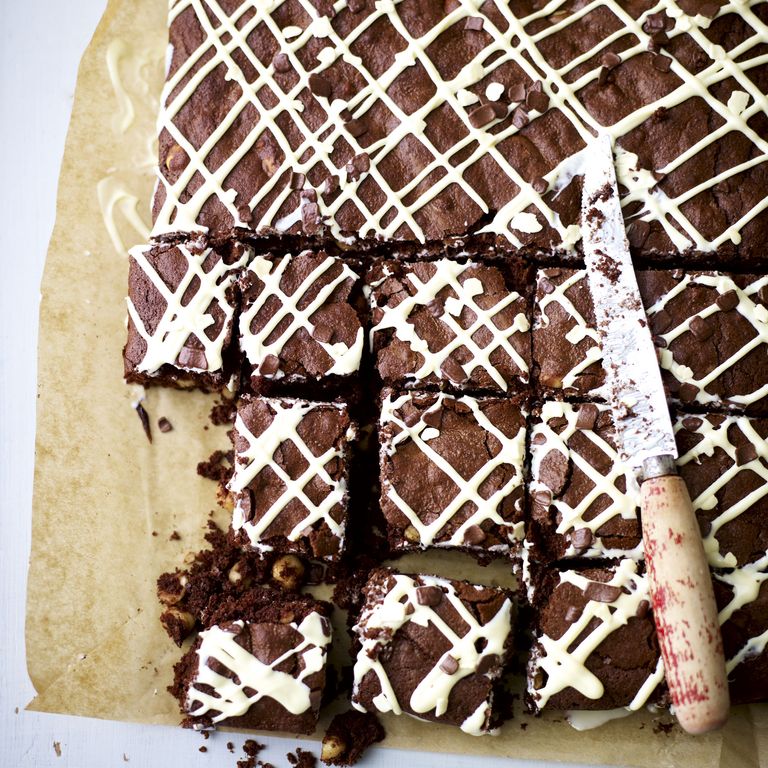 Hazelnut and frangelico brownies-baking-woman and home