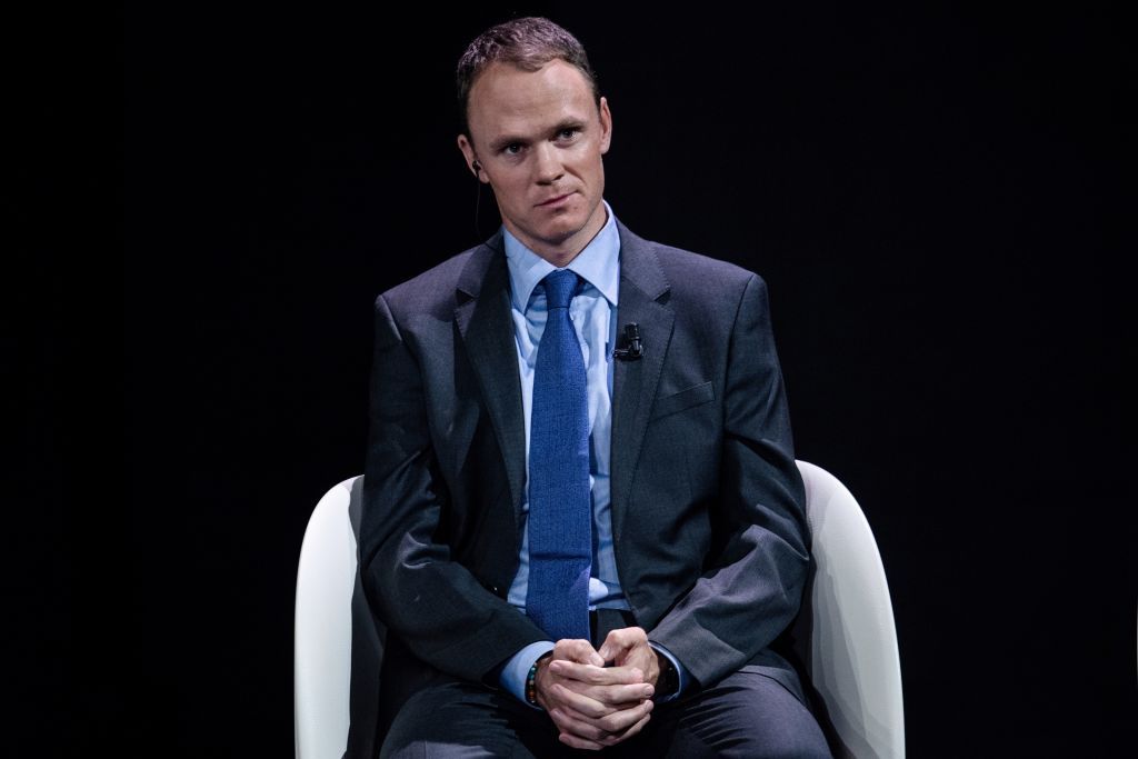 Chris Froome at the Giro d'Italia presentation