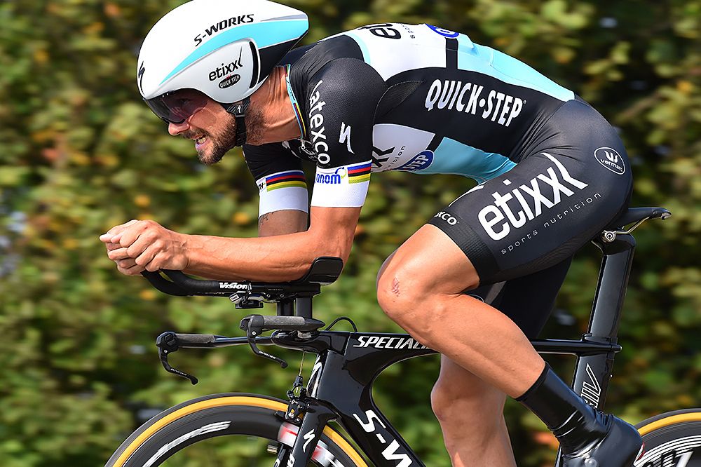 Tom Boonen (Etixx-QuickStep) during the time trial at the Eneco Tour