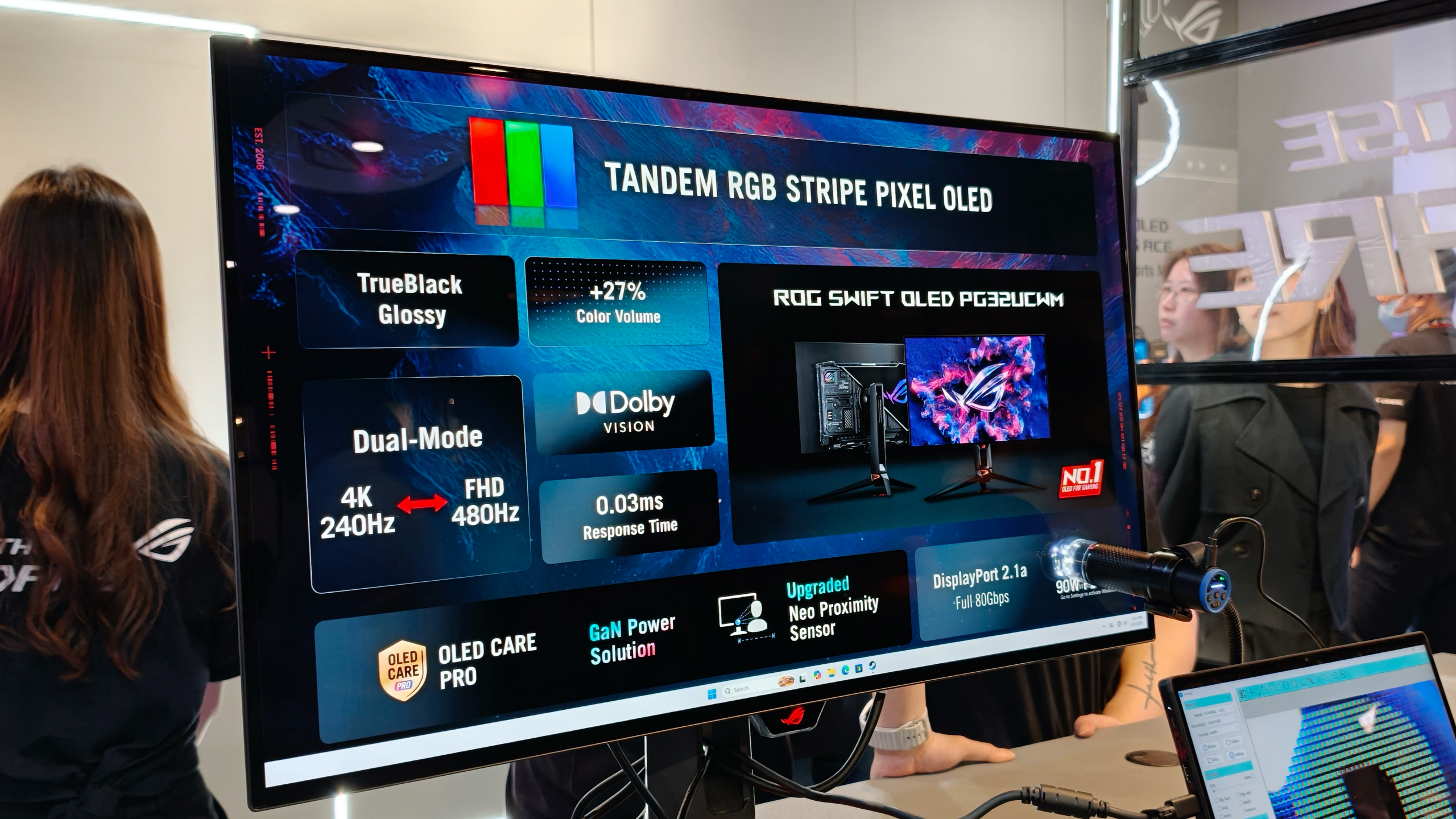 تجربه عملی با نمایشگرهای OLED ایسوس در Computex 2026