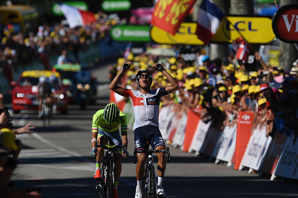 Jarlinson Pantano (IAM Cycling) wins stage 15 of the Tour de France