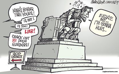 Political Cartoon U.S. GOP Debate 2016