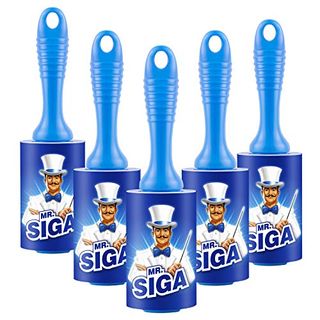 Mr.siga Lint Roller,extra Sticky Lint Roller Pet Hair Remover With Easy Tear Sheets, 5-Pack, 450 Sheets in Total