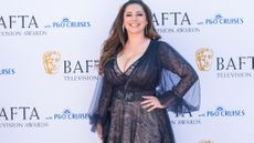 Kelly Brook attends the BAFTA Television Awards with P&O Cruises at the Royal Festival Hall in London, United Kingdom on May 11, 2025