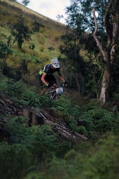 A rider on the final day of the TransWales.