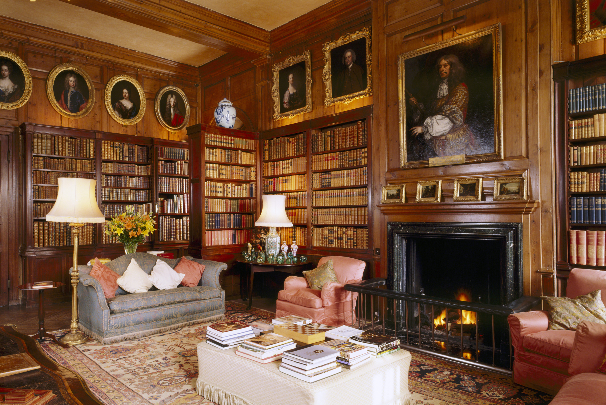 ‘The best decoration in the world is a room full of books’: the Library in Antony House.