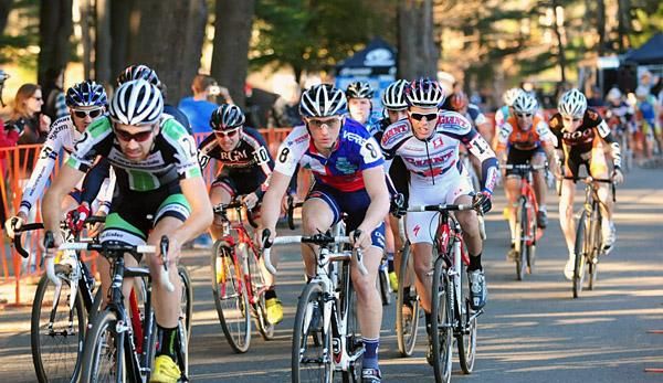 The men's start was marred by a huge crash behind the leaders that sent two riders to the hospital.