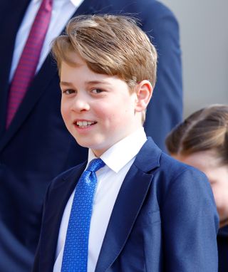 Prince George at the Easter service