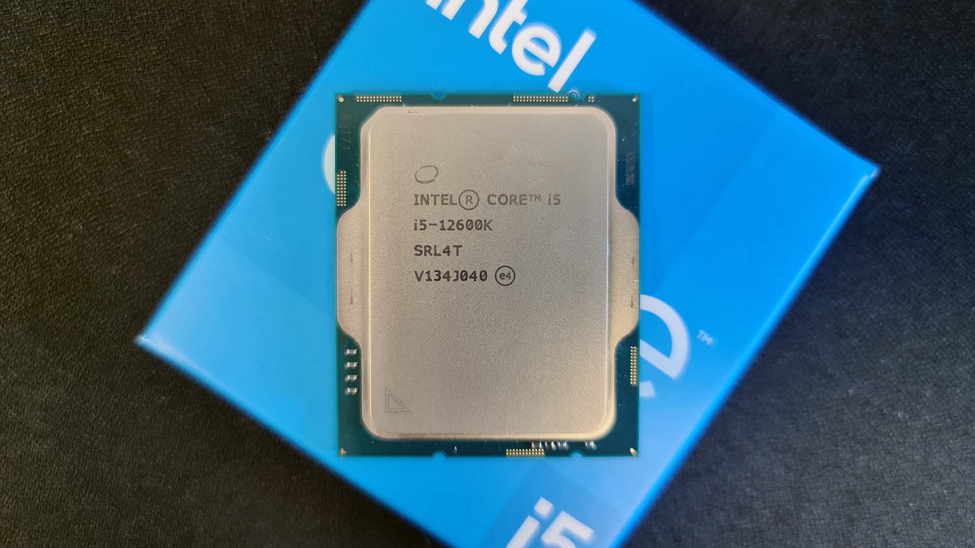 Intel Core i5 12600K CPU pictured up-close