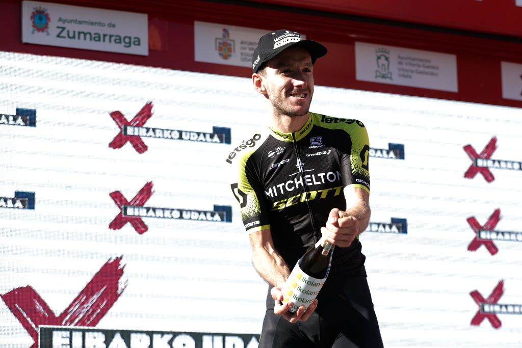 Adam Yates pops the champagne for the fourth time this season