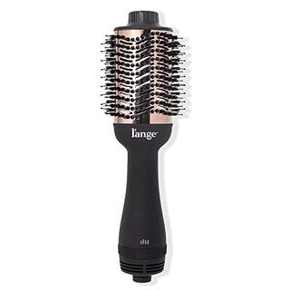 L'ange Hair Le Volume 2-In-1 Titanium Blow Dryer Brush | Hot Air Brush in One With Oval Barrel | Hair Styler for Smooth, Frizz-Free Results for All Hair Types (black - 75 Mm)