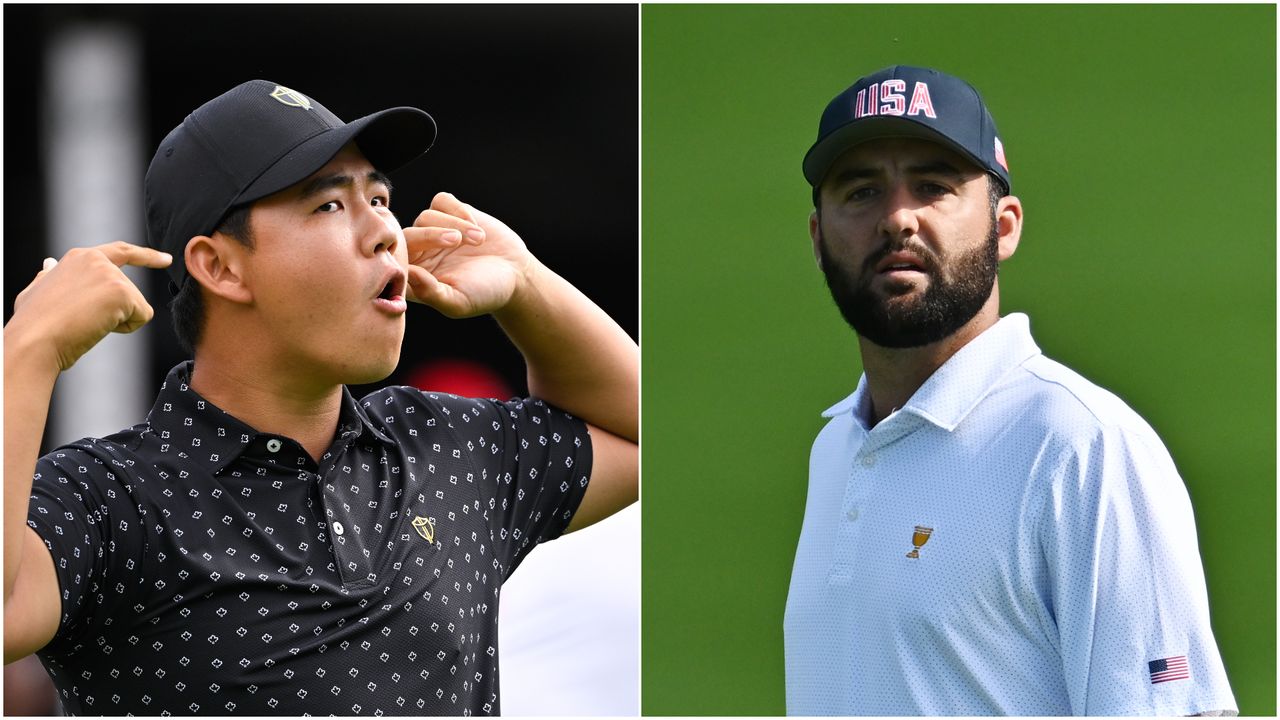 Tom Kim and Scottie Scheffler traded celebrations during day one of the Presidents Cup