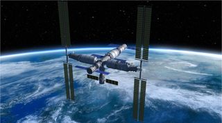 Artist's illustration of China's planned space station