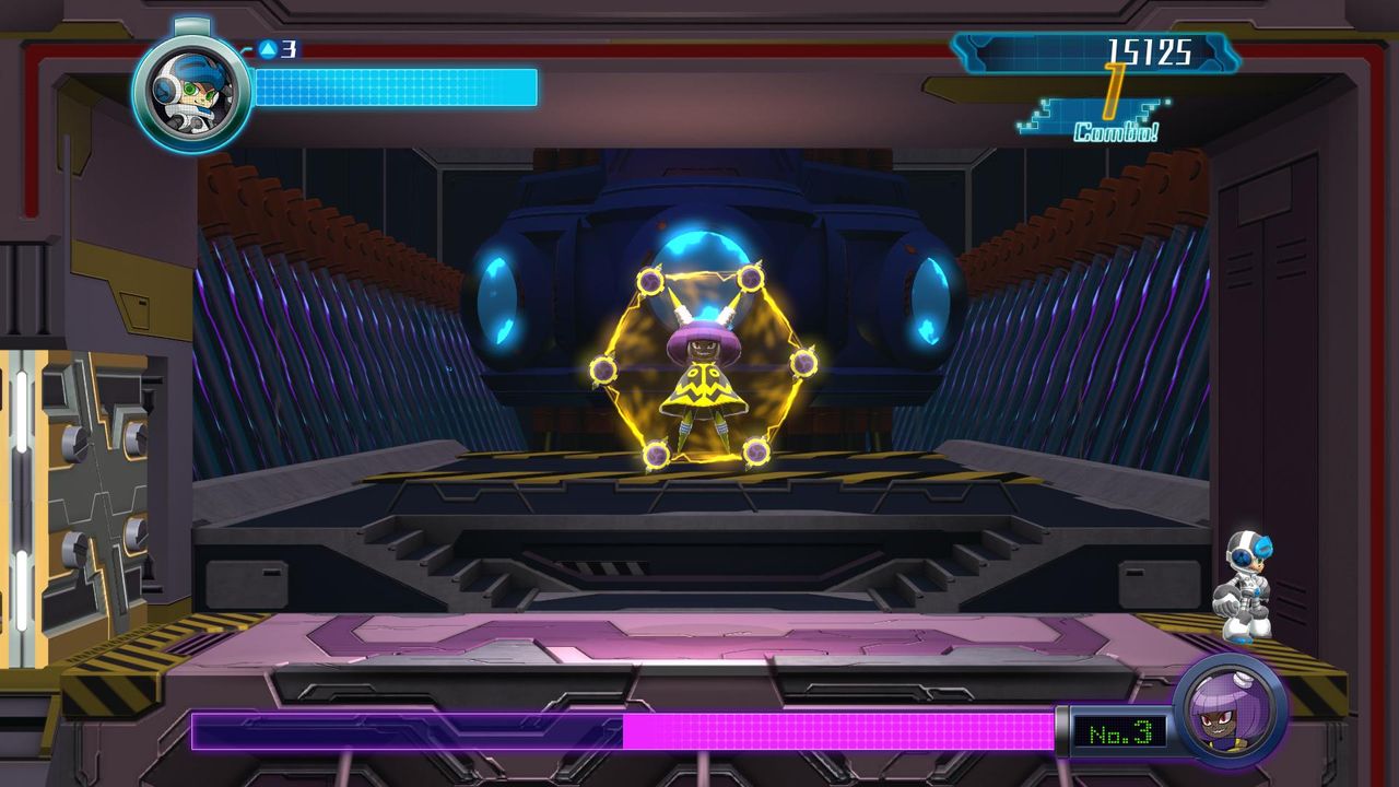 Most of the bosses evoke that classic Mega Man nostalgia, but the fights are hamstrung by muddled animations and imprecise hitboxes.