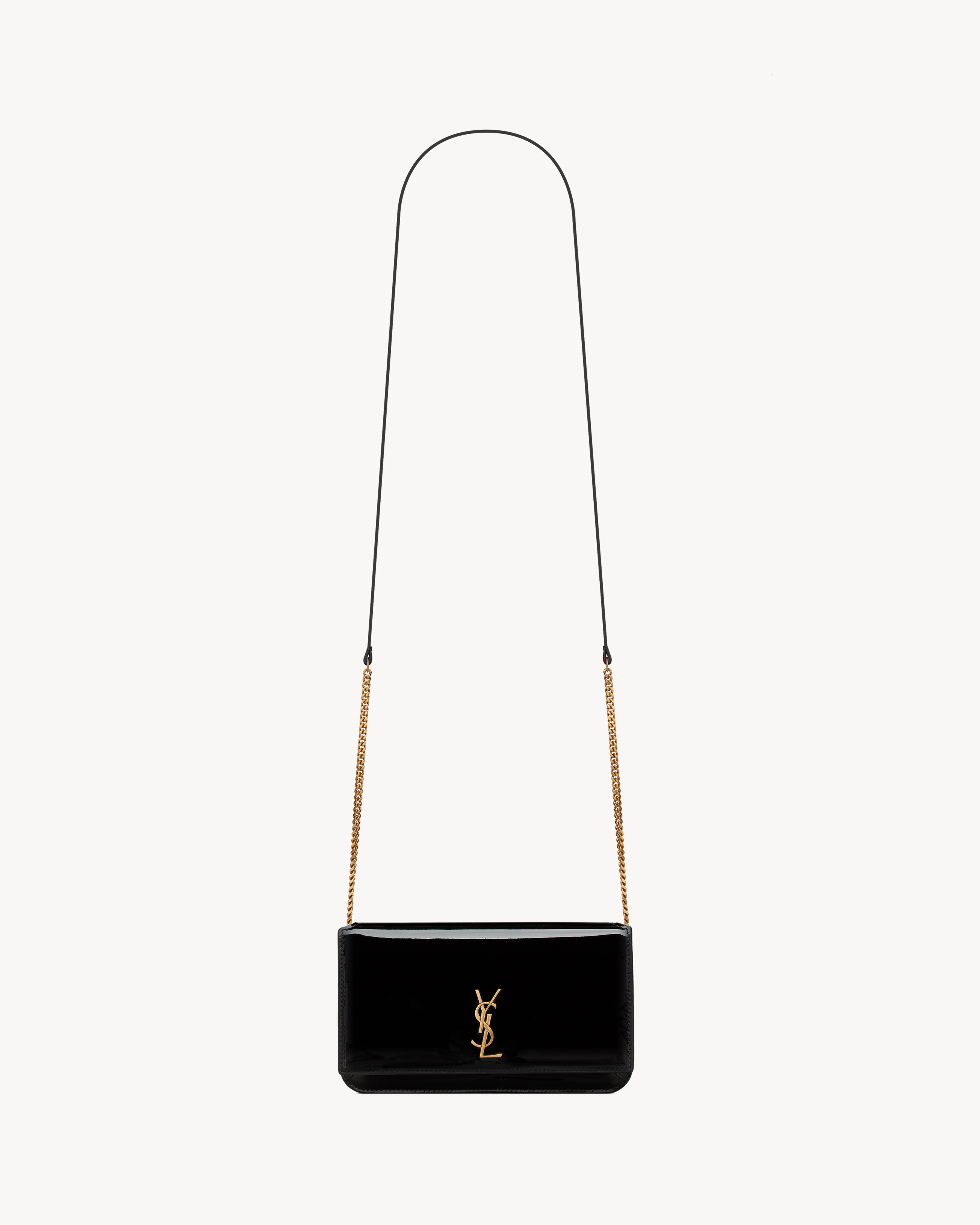 Cassandre Phone Holder in Patent Leather