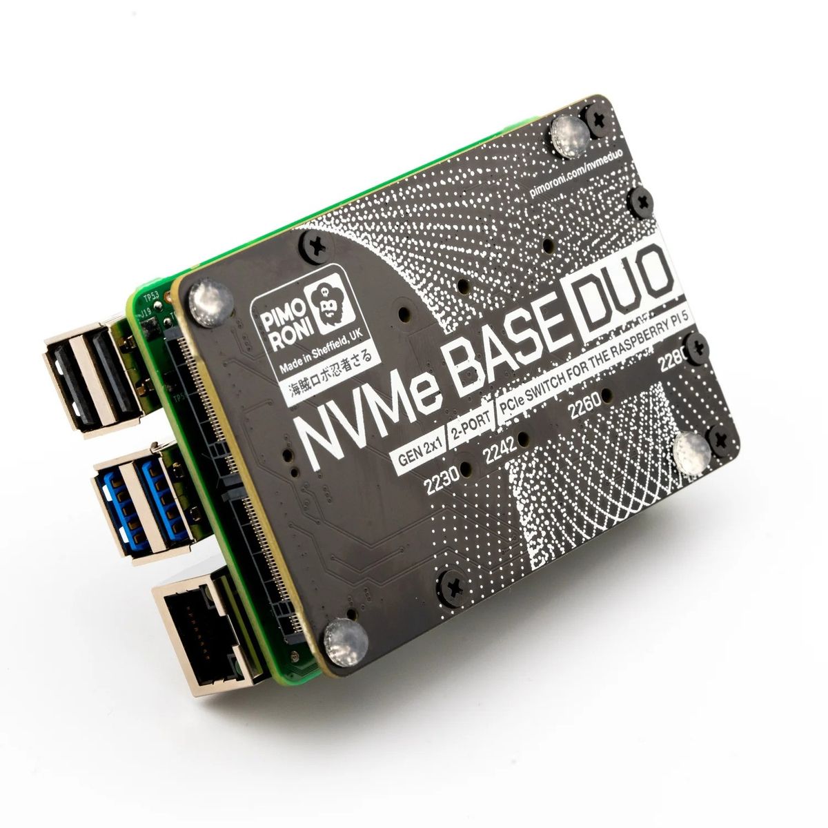 【良品】Raspberry Pi 5 8GB M.2 拡張SSD256/SD64 Raspberry Pi 5 dual NVMe SSD board doubles the storage, follows