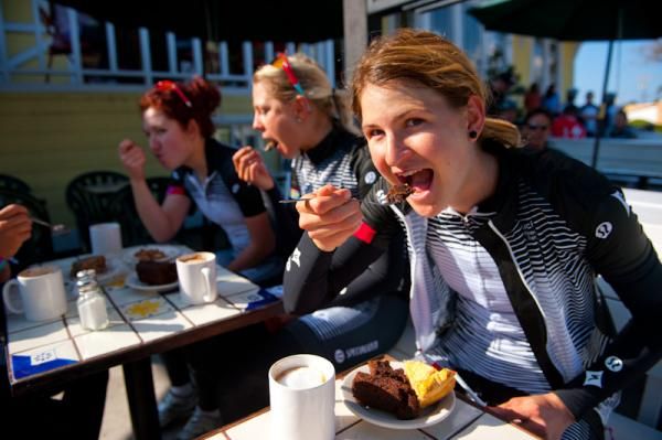 No training ride would be complete without a coffee shop stop
