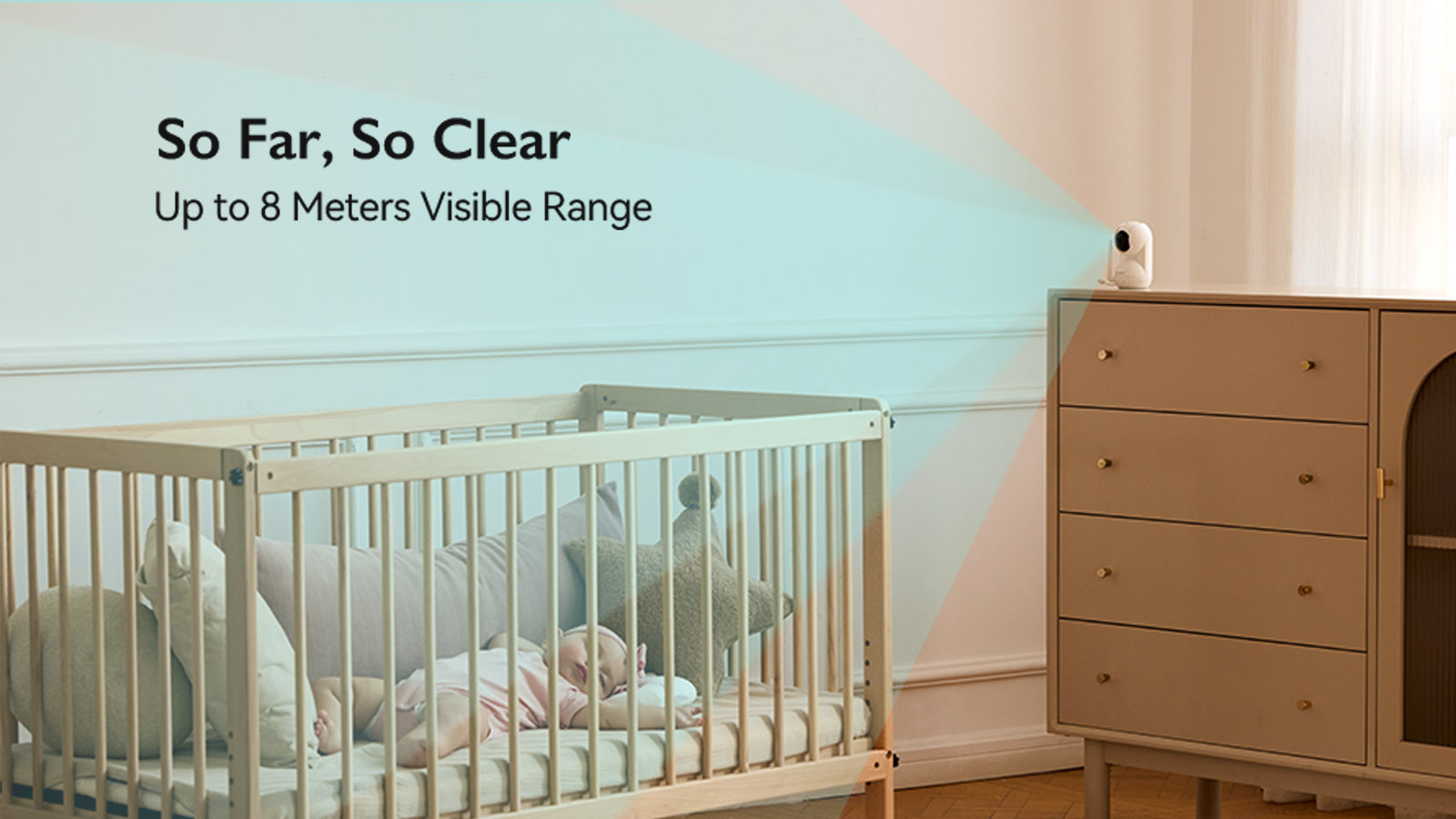 Momcozy BM03 5.5-inch Full HD baby monitor is always connected, always clear, and always there.