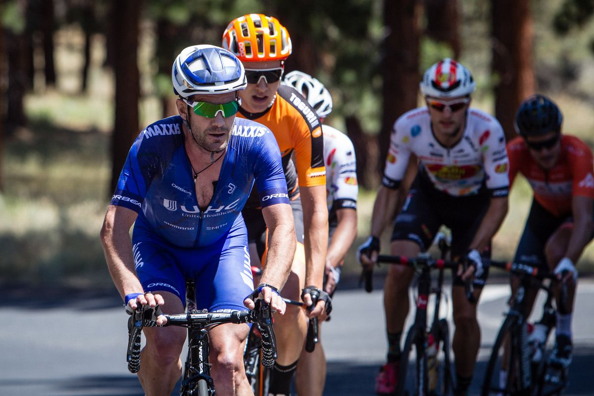 Greg Henderson (UnitedHealthcare) on the front of the break
