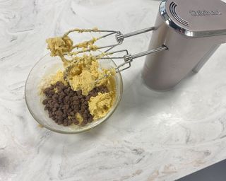 Image of Cuisinart hand mixer used to make cookie dough