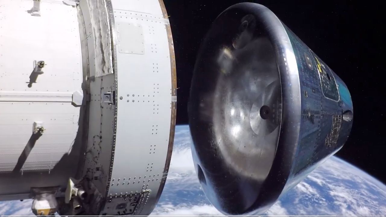 This amazing NASA video shows the exact moment the Artemis 2 Orion capsule broke free of its service module, and we can't stop watching it