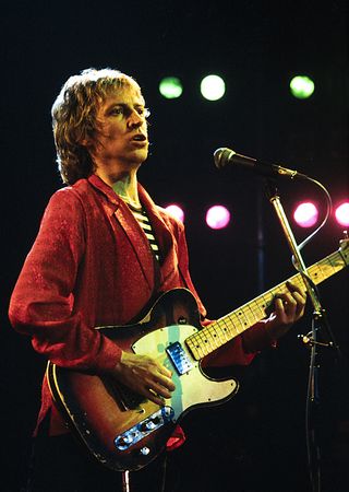 Andy Summers of The Police performs live on stage in Paradiso, Amsterdam, Netherlands, June 1979.