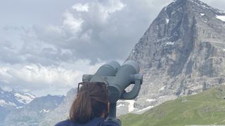 reasons you need binoculars: watching the Eiger
