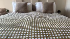 Dunelm Brushed Cotton Bedding on our tester's bed