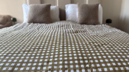 Dunelm Brushed Cotton Bedding on our tester's bed