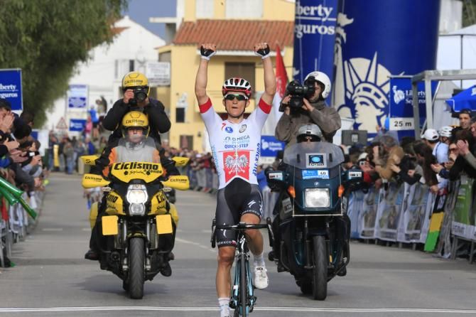 Polish road champion Michal Kwiatkowski (Omega Pharma-QuickStep) soloed to victory on stage 2 at the Volta ao Algarve